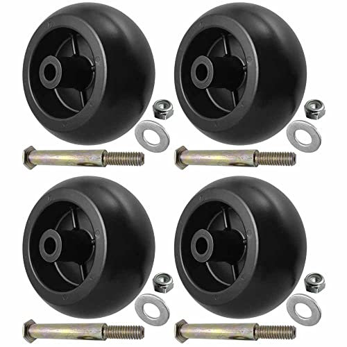 Parts 4 Outdoor Aftermarket Deck Wheels and Kit 4Pk Replacement for Husqvarna Mower 532133957 133957 03471700 03905600 AM116299