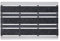 PANA® Aluminium Türmatte (39x60cm) • Fußmatte Außen • Schmutzfangmatte • Fussabtreter mit Nadelfilzeinlagen für den Außenbereich • Floor mat • Farbe: Grau (Filz/Gummi)
