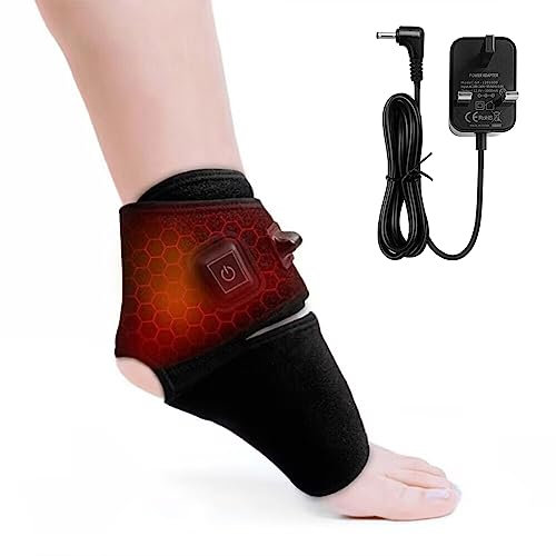 AROMA SEASON Beheizte Knöchelbandage für verstauchte Knöchel, 3 Stufen Temperatur für Laufen, Basketball, Volleyball, Sportverletzung