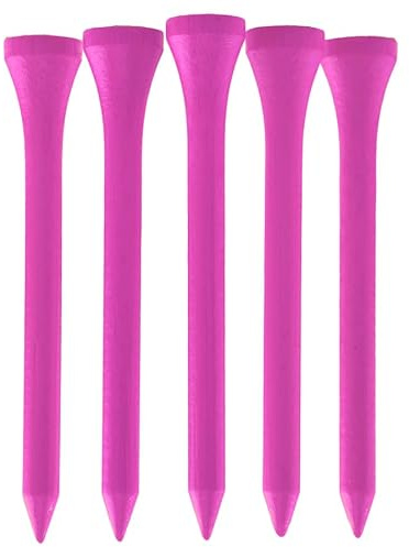 TH Golf Bambus-Golf-Tees, 70 mm, 50 und 100 Stück, mehrere Farboptionen, umweltfreundlich, nachhaltig, langlebig, Bambus-Golf-Tees