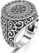 TAKILINGO Vegvisir Kompass Siegelring aus massivem 925er Sterlingsilber, nordischer Wikinger-Herrenring, Schmuck für Männer (70)