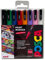 Posca PC-3M Lot de 8 feutres de peinture acrylique Marqueurs permanents opaques pour adultes et enfants Idéal sur tissu, graffiti, aquarelle, contour, dessin, fenêtre et art sur verre