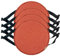 Rundes Stuhlkissen,Runde Hohe Hocker Sitzkissen Mit Krawatten 30cm/33cm/35cm/40cm/45cm Runde Stuhlpolster Anti-Rutsch-Hocker-Pad Für Hocker Küchenstühle 1/2/4er Set ( Color : Golden orange-A , Size :