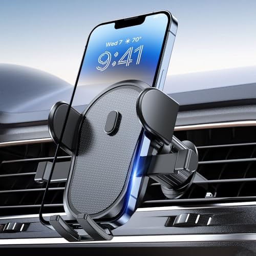 Miracase Handyhalterung Auto,Handy Halterung Auto Lüftung mit Starker Stahlhaken,universelle handyhalter für iPhone, Android und alle Smartphones, Schwarz