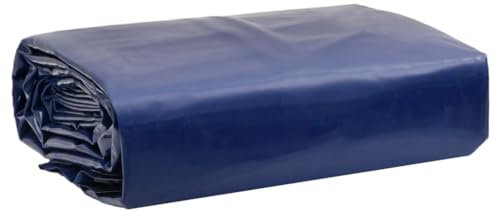 vidaXL Abdeckplane, Plane Abdeckung Reißfest Wasserfest, Schutzplane UV-Beständig Schimmelbeständig, Schutzhülle Zeltplane, Blau 3x4m 650 g/m²