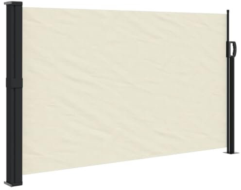 vidaXL Toldo Lateral retráctil Crema 120x600 cm