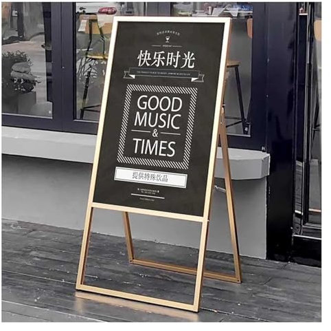 Support Pour Affiche Panneau À Sandwich Robuste, Panneau De Trottoir, Support D'affiche, Panneau De Trottoir Pliable Et Portable For L'extérieur, For Affichage D'affiche Publicitaire En Magasin (cadre