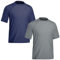 TIZAX 2 Piezas Camiseta Protección Solar Hombre con Manga Corta UPF 50+ Camiseta Anti UV Traje de Baño de Rashguard Camisa Deportiva Secado Rapido para Adultos Azul Marino+Gris XL