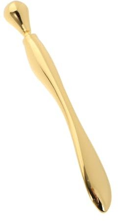 Augencreme Massagegerät 1 Stück aus Zinklegierung für Frauen | Goldfarben, Schlichtes Feines Design, für Make Up und Taschenformat, Unterstützt Augenmassage