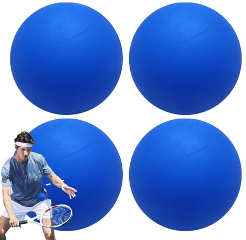 ccuzs Stable Bounce Squash Ball, Small-Sized Squash Ball, Sturdy Rubber Squash Ball, High Elasticity Squash Ball 2.36in for Adult Men and Women (Black, Red, Blue, Orange)