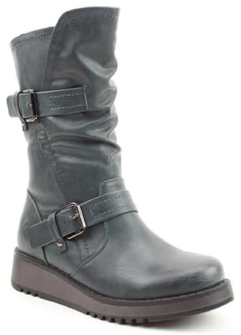 Heavenly Feet Hannah 4 3507-27 Ocean Mid Calf Boots UK 6