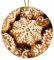 Fresh Baked Cookies Weihnachtsbaumschmuck, Gemüse, Stillleben, Gemälde, rund, hängende Ornamente, Keramik, doppelseitig, rund, Weihnachtskugel, Geschenk für Weihnachts-Party-Dekorationen