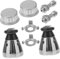 FELTECHELECTR Repuesto De Válvula De Seguridad para Olla Presión Kit Completo De Válvulas De Escape Tubos y Clips Accesorios Compatibles para Cocción Rápida
