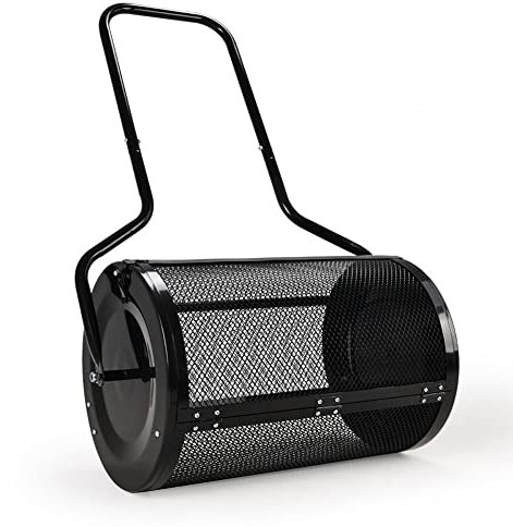 QLSABIA Kompoststreuer, Torfstreuer, Streuer, Miststreuer, 60 x 40 cm, Torfstreuer zum Pflanzen, Säen, Top-Dressing von Kompost, Erde, Mulch, Dünger, Erde