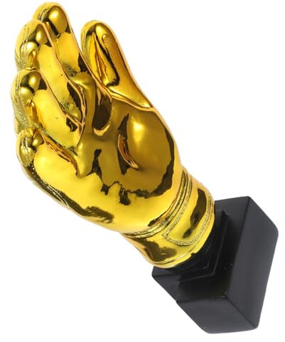 GALPADA Guantone Portiere Calcio Coppa con Guanti Oro Premio per Competizione Calcistica Festa Partita Amatoriale Scolastico