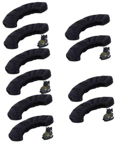 HEMOTON 5 Paare Skate-Schutz Schlittschuhschoner Eiskunstlauf Figur Skates Eislaufschuhe Beschützer Skate Guard elastisch Schutzhülle für Schlittschuhe Eislaufzubehör Oxford-Stoff Schwarz