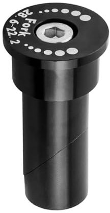LLINthy Faltbarer Fahrradgabel-Adapter, 22,2 auf 28,6 mm/25,4 auf 28,6 mm, Gabelkopfrohr-Erweiterungsadapter, Fahrradgabel-Erweiterungsadapter