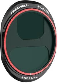 Freewell Split ND32PL/ND16PL Filter for DJI Mavic 4 Pro | 4 and 5 Stop Glare Control & Polarizer for Crisp, Vivid Aerial Shots