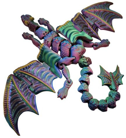 Fingerpuppen-Drache - 3D-gedruckte Tier-Handpuppe, Handgelenkpuppe für Mädchen | Phantasievolle Erzählungs- und Spielpuppen, robust und leicht, süßes Design, fördert Creat