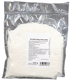 Hobbybäcker Kokos Mix ► Backmischung, Kuchen-Mix, Backen, Kokosnuss ► Reicht für einen Kokos-Kuchen oder ca. 40 Makronen, 500g