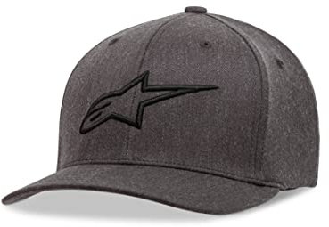 Alpinestars Ageless Curve - Unisex Baseball Cap, Kappe für Herren und Damen, Sportkappe rundum geschlossen, Charcoal/Heather, M