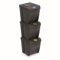 Set de 3 cubos de basura KEDEN SORTIBOX papelera reciclaje, antracita, volumen 3x25L
