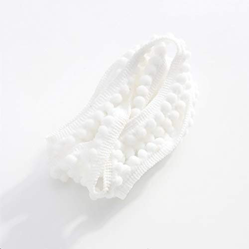 16m Mini Pomponband,Mini Pompon Fransiges Bällen Trim Band für Kleidung DIY Fertigkeit und Dekorieren Nähen Zubehörteil