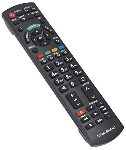 VINABTY N2QAYB000487 Sub N2QAYB000490 N2QAYB000354 N2QAYB000428 Replacement Remote Control Fit for Panasonic Plasma Television Viera TX-P42S20L TX-P50S20L TX-P37X20L TX-P42X20E TX-P50X20E TX-P46S20B