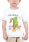 Baby Junge 1. Geburtstag T Shirt - Waldtiere Geburtstag Partyzubehör Kurzarm Ich Bin wild und 1 EIN Jahr Dschungel Geburtstagsfeier 100% Baumwolle gedruckt T-Shirt Geschenk (Weiß, 80)
