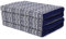 Leewadee Klappmatratze Gästebett Klappbar Auto Matratze Gästematratze Klappbar Faltbare Matratze, Kapok, 200 x 70 cm, Blau Weiß