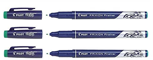 Pilot 3 Fineliner Frixion radierbar, feine Spitze, Grün