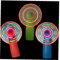 TOSSPER 3pcs Kids Mini Fan Portable Air Cool Fan Fun Plastic Light Up Luminous Toys Birthday Gift for Children