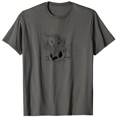 Anime Style Angry Ramen Suppenschüssel Monster T-Shirt