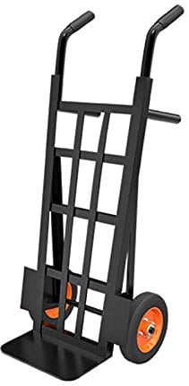 Sackkarren Hua Schwerlast-Stahl-Handwagen, 600 Kg Tragfähigkeit Trolley-Wagen, Multifunktionaler Roll-Trolley Für BAU Und Gartenarbeit, 2 Größen (Size : H131cm)