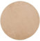 Gözze - Premium Rutschfester Runder Badezimmerteppich, RIO, 100% Microfaser, Ø 110 cm - Sand