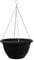 Garden Gear Outdoor Wall Hanging Baskets with Chains, 35cm Garden Flower Plant Pots, Black Easy Fill Planters Outdoor Garden Decor Decorations (Black x1)