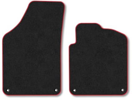 Peugeot RCZ (2010-2015) Carpet Car Mats | Red Edge Trim Tailored Fit Floor Mats Full Coverage Protection Accessories Easy Clean Anti Slip Made in the UK