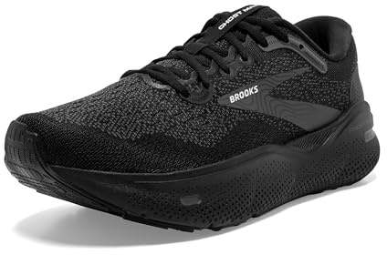 BROOKS Women's Ghost Max Sneaker, Black/Black/Ebony, 4.5 UK