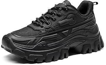 DREAM PAIRS Zapatillas Planos Mujer Casuales con Suela de Plataforma de 6cm Zapatillass Cordones Deportivas Mujer,Size 40.5,Negro,SDFN2368W