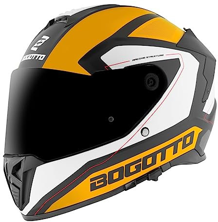 Bogotto FF122 BGT Helm, gelb/weiß, 2XL