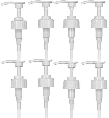 Blitz Clean 5 Litre Pump Dispenser Pelican Dispenser Pump for 5 Litre Container - 4ml Dose Ideal for Shampoo, Alcohol, Oils etc 38mm Ideal for Hand Sanitiser, Soap, Shampoo (8 Pumps + Dip Tubes)