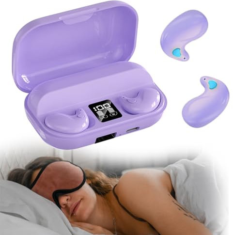 Xmenha Mini unsichtbare kleinste Kopfhörer Bluetooth in Ear kabellos Kopfhörer Bluetooth im Ohr Kopfhörer zum Schlafen Wireless Sleep Earbuds Kopfhörer für kleine Ohren Schlafkopfhörer Seitenschläfer