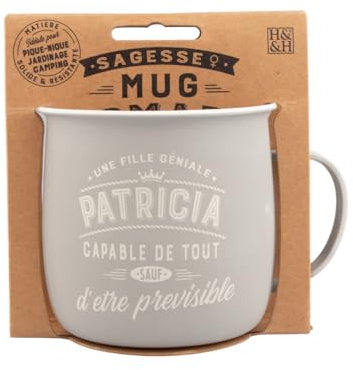 Mug Nomade - Mug à thé et café personnalisé Patricia - Cadeau pour Femme