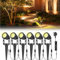 Garden Lights Mains Powered,6 Pack Pathway Lights 21m/68.9ft 3W Extendable LED Spike Lights Outdoor Landscape IP66 Waterproof Spotlights for Lawn Tree Patio Yard Wall (3000K Warm White)