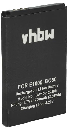 vhbw batteria compatibile con Motorola W510, W377, W375, W395, W396, W450, W755, W490, W380, W388 smartphone cellulare (700mAh, 3,7V, Li-Ion)