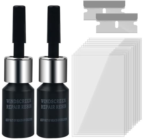 Leogony 14PCS Windscreen Chip Repair Kit, Glass Repair Fluid for Cracks