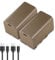 NEEWER 2Pcs NP-F750 7000mAh Baterías de Repuesto, 5,4 Horas Tiempo de Carga Completa con Puerto/Cable USB Tipo C, Batería Recargable para Monitor de Luz y Videocámara para Sony NP-F550 F750 F950 F970
