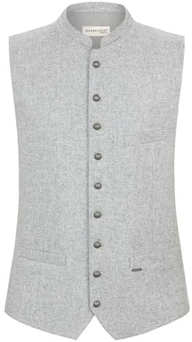 Stockerpoint Devito Herren Trachtenweste, hellgrau, 46