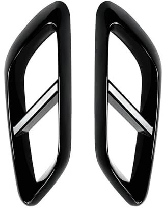 ZJARZWYG Auspuffblenden Abdeckungen Für Mercedes Für Benz E Klasse W214 2024 E260 300 AMG Auto Endschalldämpfer Endrohrabdeckungsblende Auto Auspuffrohr(Schwarz glänzend)