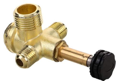 Gadpiparty Air Compressor Check Valve 4 Way Pneumatic Accessory Joint Tools Non-Return Check Valve for Tube Connecting Air Pressure Tank